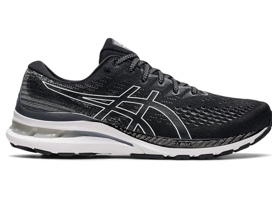 ASICS GEL-KAYANO 28 (4E) Running Shoes for Men - Black/White