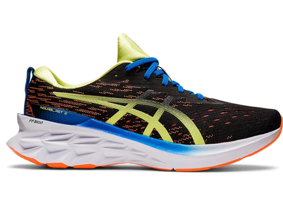 ASICS NOVABLAST 2 Men's Running Shoes - Black/Shocking Orange