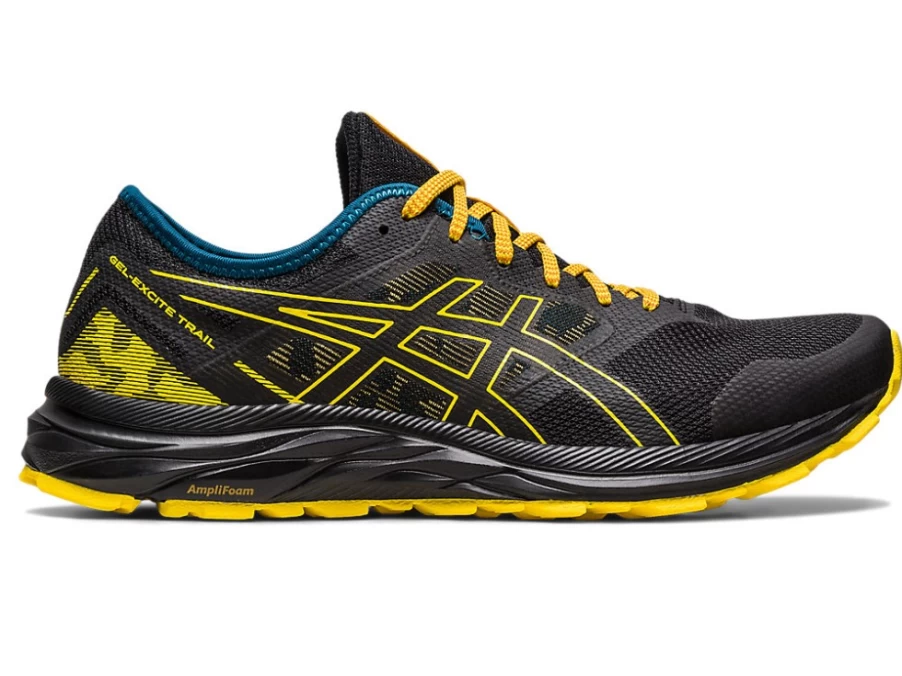 ASICS Men's GEL-EXCITE TRAIL Running Shoes - Black/Golden Yellow