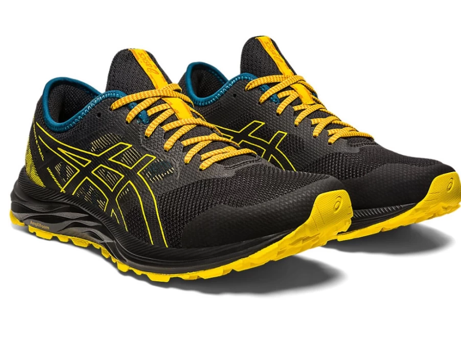 ASICS Men's GEL-EXCITE TRAIL Running Shoes - Black/Golden Yellow