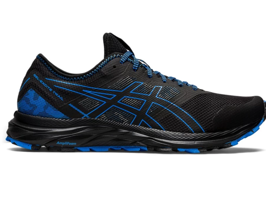 ASICS Men's GEL-EXCITE TRAIL Running Shoes - Black/Blue Coast