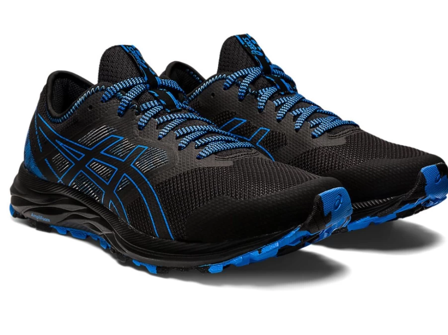 ASICS Men's GEL-EXCITE TRAIL Running Shoes - Black/Blue Coast