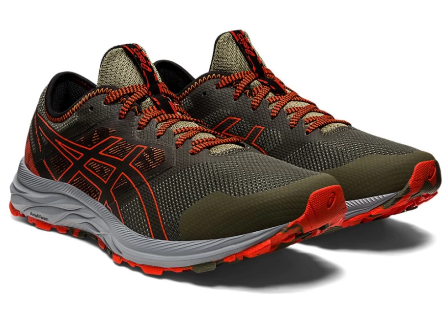 ASICS GEL-EXCITE TRAIL Men's Running Shoes - Mantle Green/Cherry Tomato