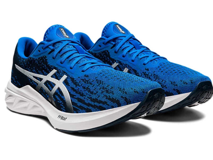 ASICS Men's DYNABLAST 2 Running Shoes in Electric Blue/White - Lightweight Performance Sneakers