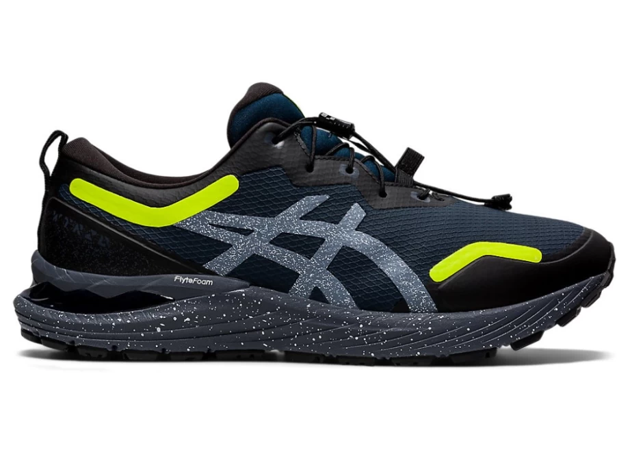 ASICS Men's GEL-CUMULUS 23 Running Shoes in French Blue/Safety Yellow - AWL Cushioned Sneakers