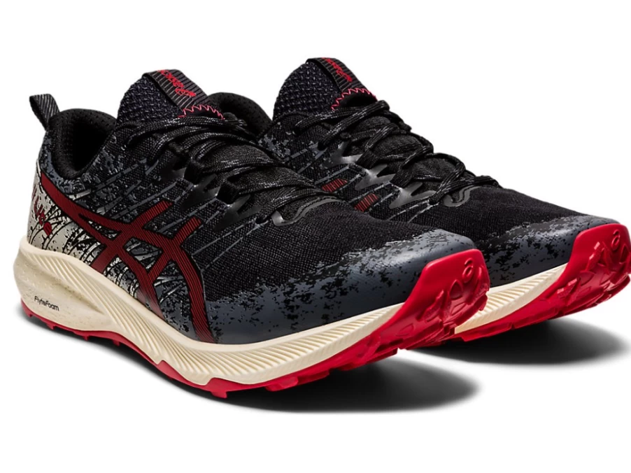 ASICS FUJI LITE 2 Men's Trail Running Shoes - Black/Electric Red