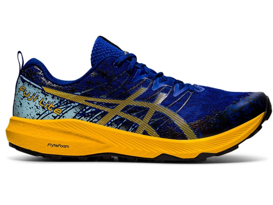 ASICS FUJI LITE 2 Men's Trail Running Shoes - Monaco Blue/Sunflower