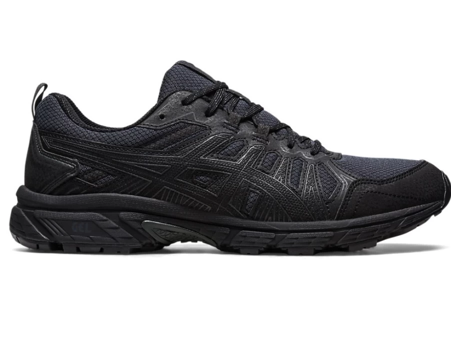 ASICS Men's GEL-Venture 7 Running Shoes - Black/Black