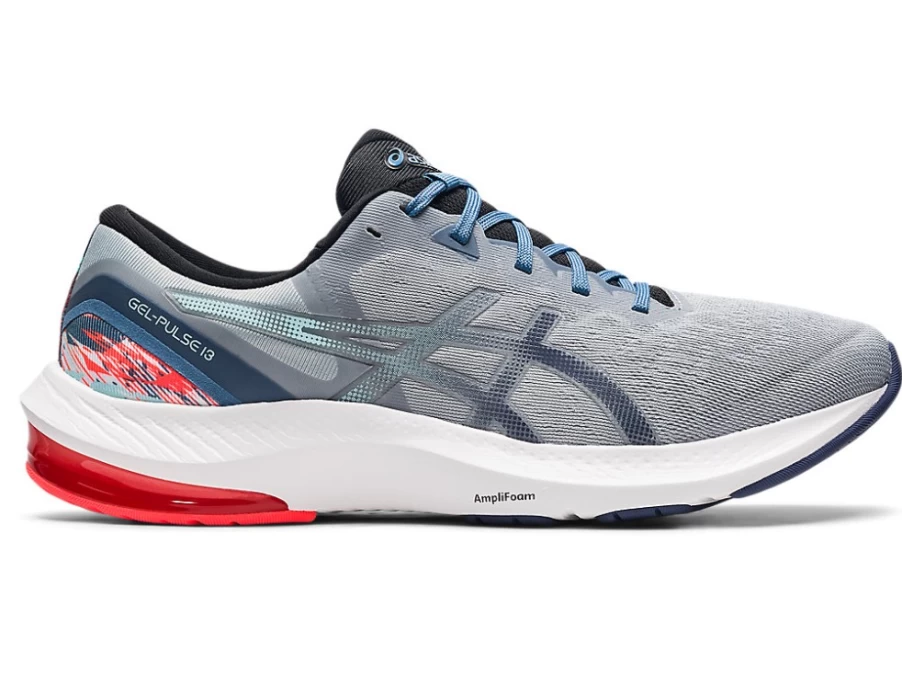 ASICS Men's GEL-Pulse 13 Running Shoes - Piedmont Grey/Thunder Blue