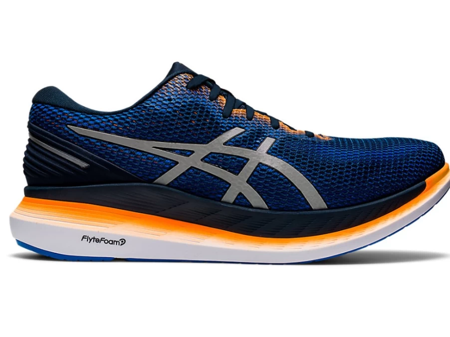 ASICS GlideRide 2 LITE-SHOW Running Shoes for Men - French Blue/Pure Silver