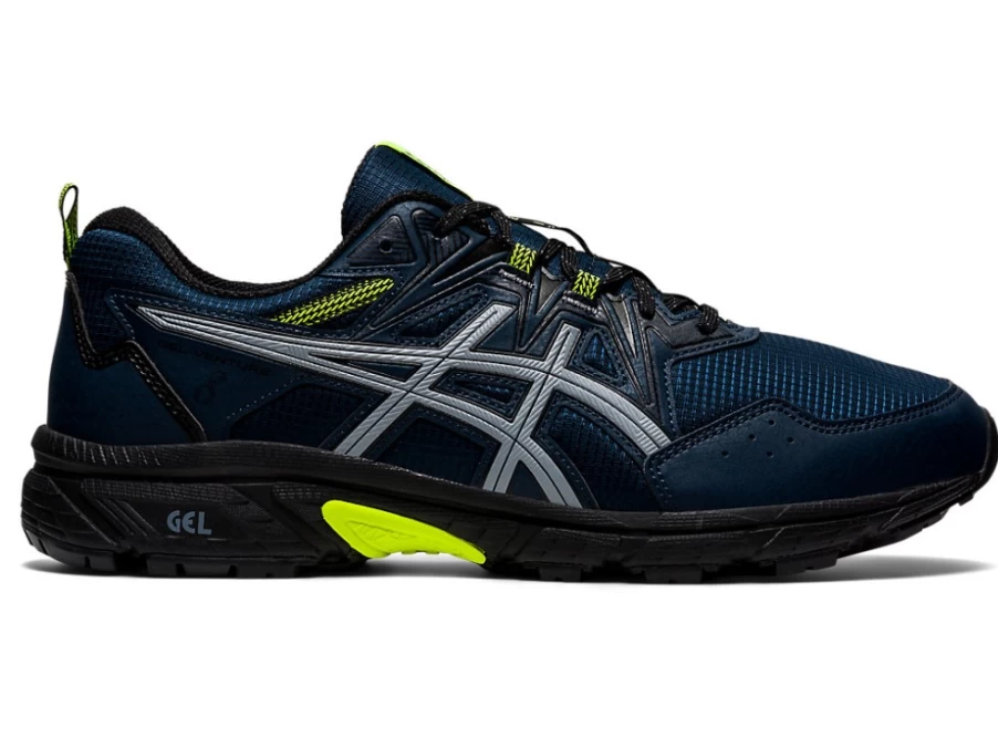 ASICS Men's GEL-VENTURE 8 AWL Running Shoes in French Blue/Safety Yellow
