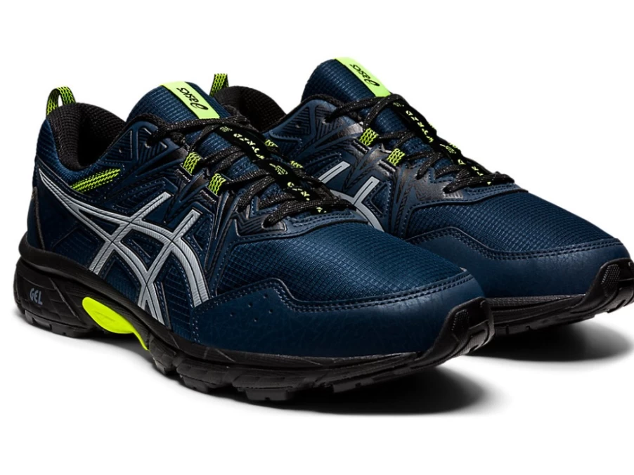 ASICS Men's GEL-VENTURE 8 AWL Running Shoes in French Blue/Safety Yellow