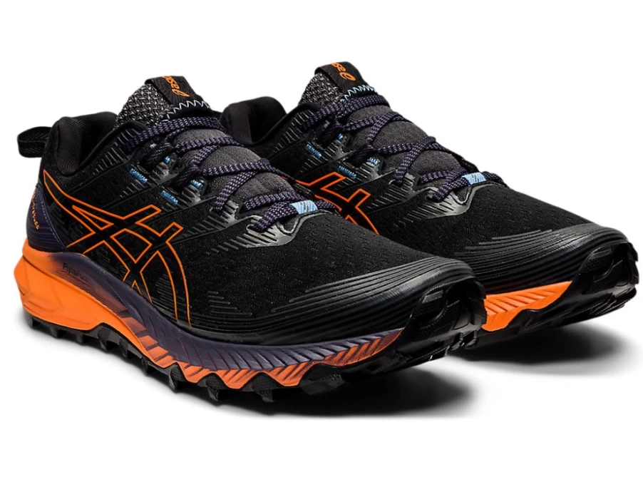 ASICS GEL-TRABUCO 10 Trail Running Shoes for Men - Black/Shocking Orange