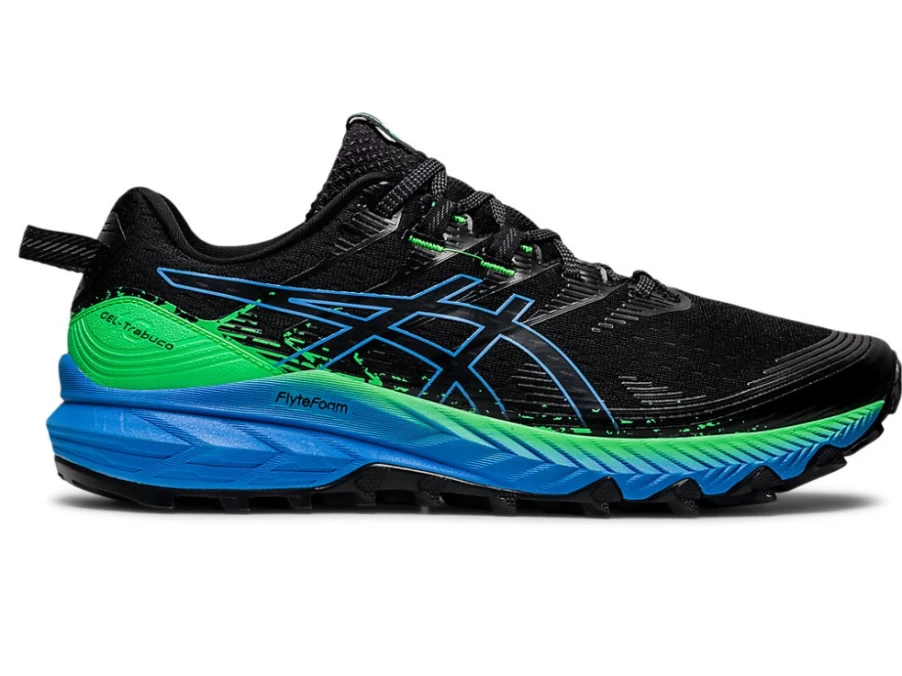 ASICS GEL-TRABUCO 10 Trail Running Shoes for Men - Black/Blue Coast