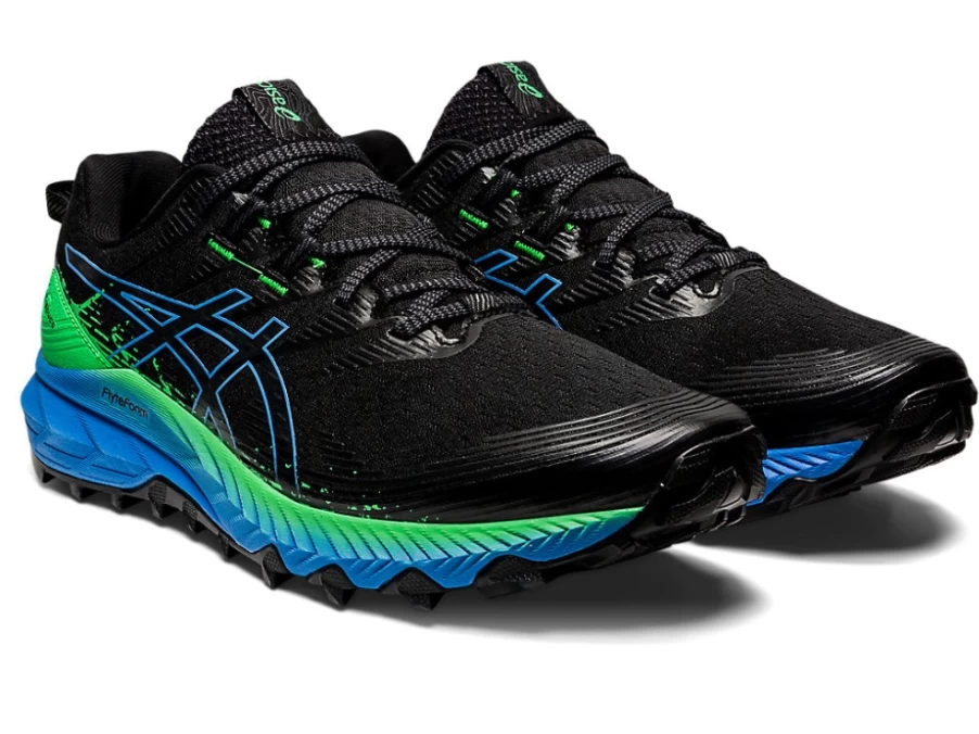 ASICS GEL-TRABUCO 10 Trail Running Shoes for Men - Black/Blue Coast