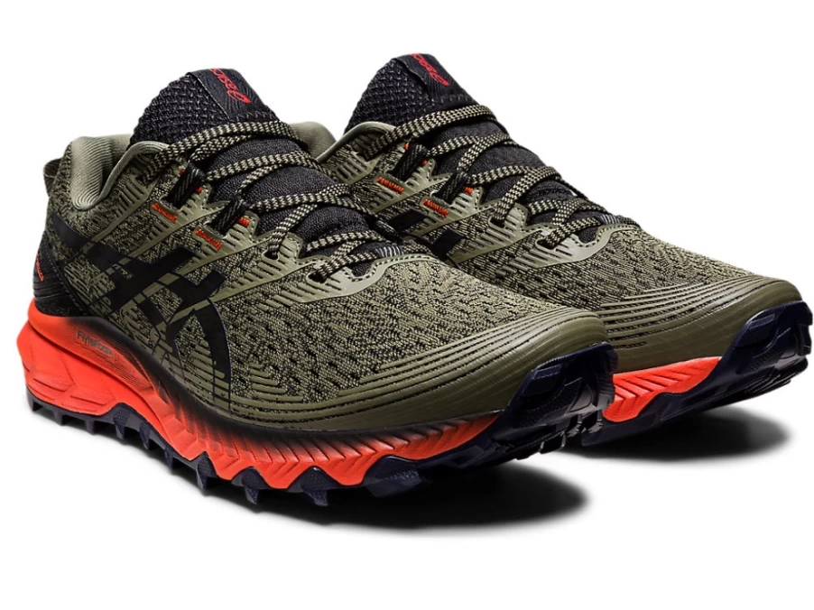 ASICS GEL-TRABUCO 10 Trail Running Shoes for Men - Mantle Green/Midnight