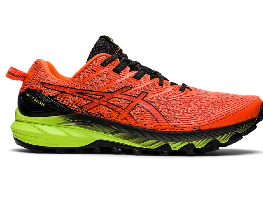 ASICS GEL-TRABUCO 10 Trail Running Shoes for Men - Shocking Orange/Black