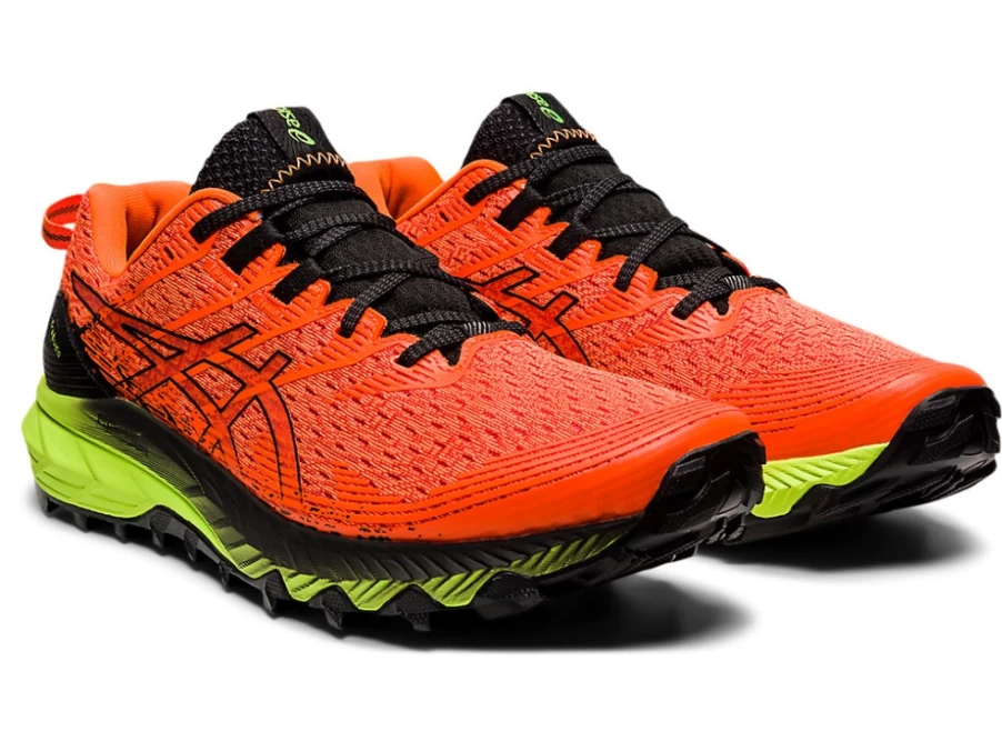 ASICS GEL-TRABUCO 10 Trail Running Shoes for Men - Shocking Orange/Black