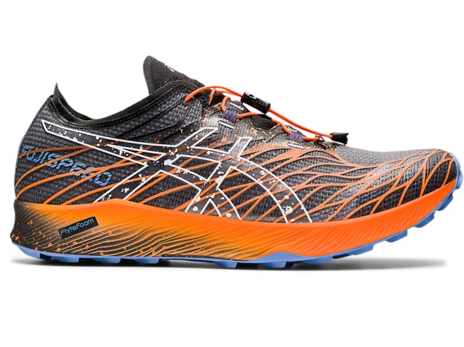 ASICS FujiSpeed Men's Running Shoes - Black/White Trail & Road Sneakers for Lightweight Performance