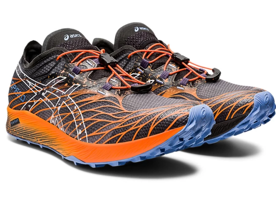 ASICS FujiSpeed Men's Running Shoes - Black/White Trail & Road Sneakers for Lightweight Performance