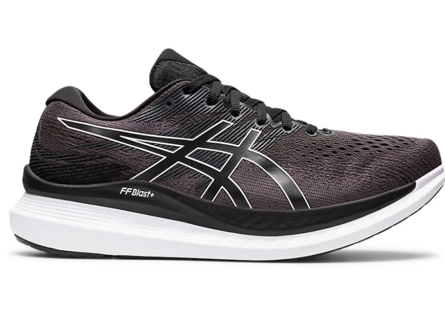 ASICS Men's GlideRide 3 Running Shoes - Black/White - Long-Distance Comfort & Support