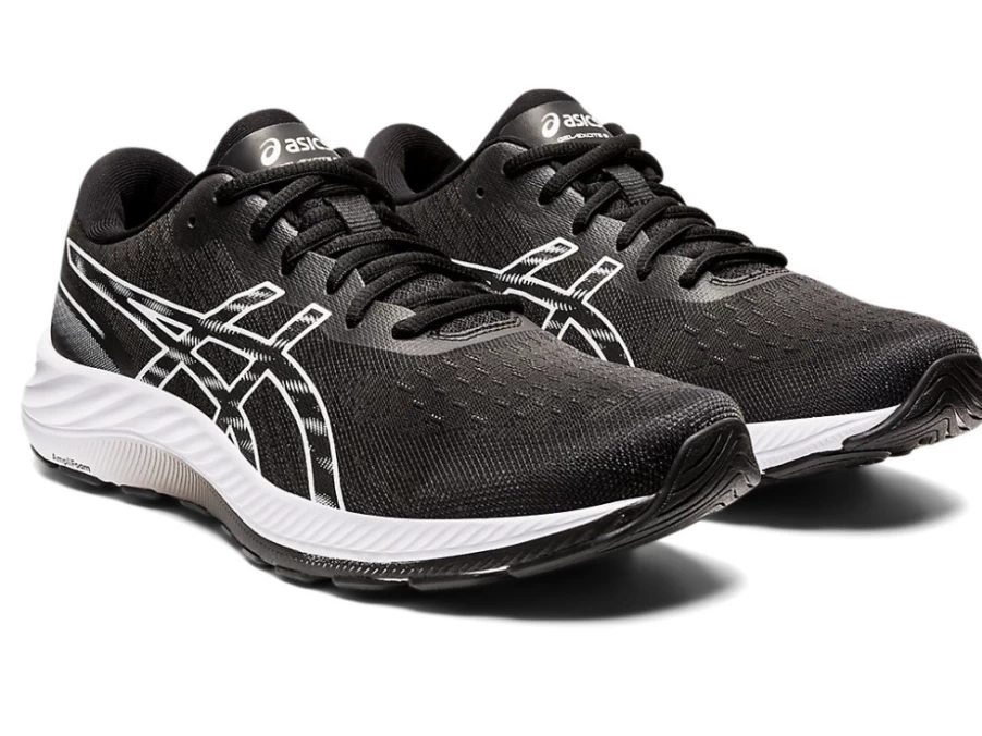 ASICS GEL-EXCITE 9 Running Shoes for Men - Black/White | Cushioned Support & Comfort