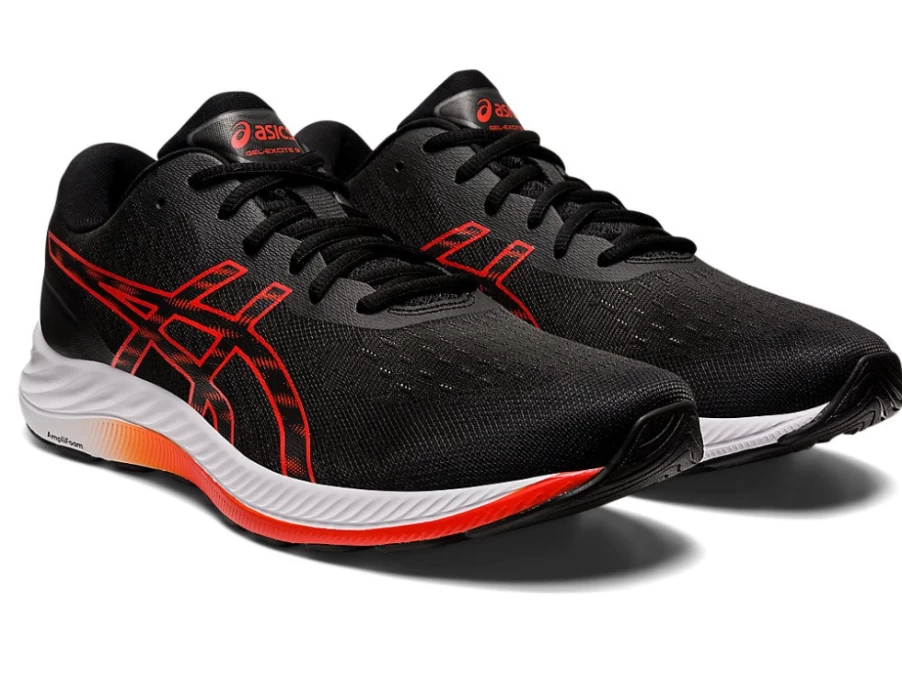 ASICS GEL-EXCITE 9 Men's Running Shoes - Black/Cherry Tomato