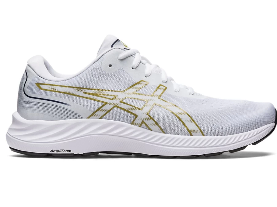 ASICS GEL-EXCITE 9 Men's Running Shoes - White/Olive Oil