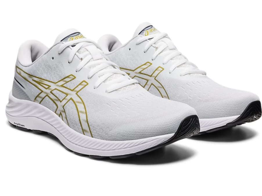 ASICS GEL-EXCITE 9 Men's Running Shoes - White/Olive Oil