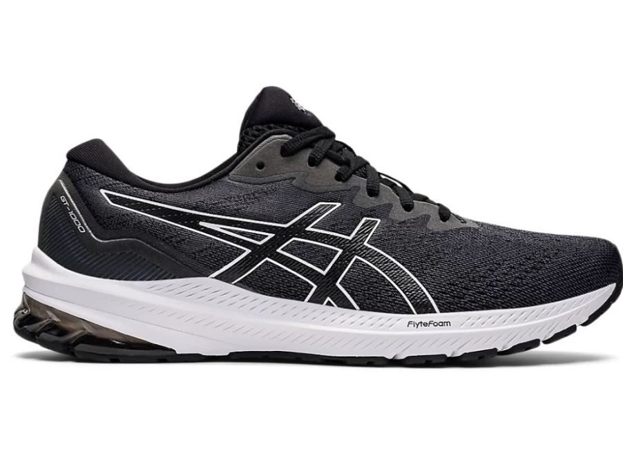ASICS GT-1000 11 Running Shoes for Men - Black/White | Stability & Cushioning