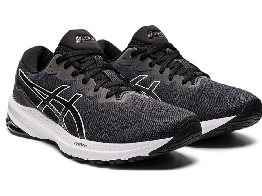 ASICS GT-1000 11 Running Shoes for Men - Black/White | Stability & Cushioning