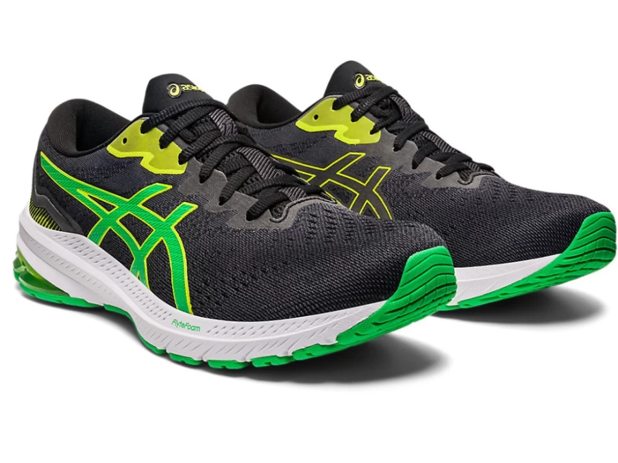 ASICS GT-1000 11 Men's Running Shoes - Black/Cilantro