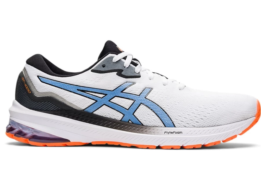 ASICS GT-1000 11 Men's Running Shoes - White/Blue Harmony