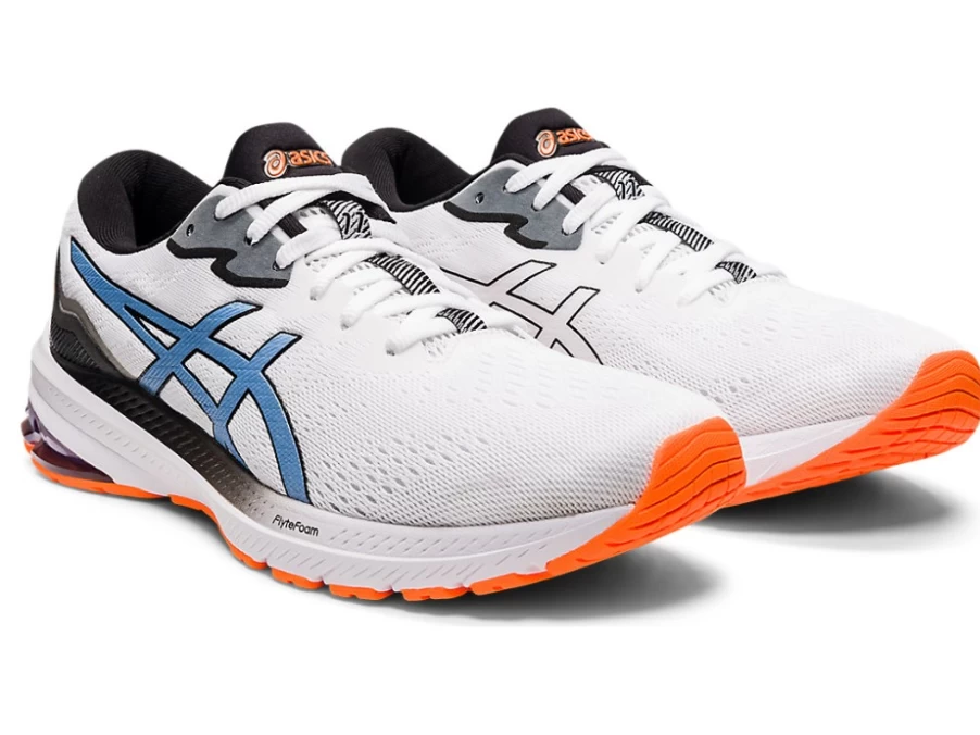 ASICS GT-1000 11 Men's Running Shoes - White/Blue Harmony