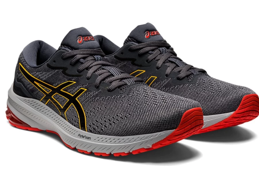 ASICS GT-1000 11 (4E) Running Shoes for Men - Sheet Rock/Black - Wide Width Stability Trainers