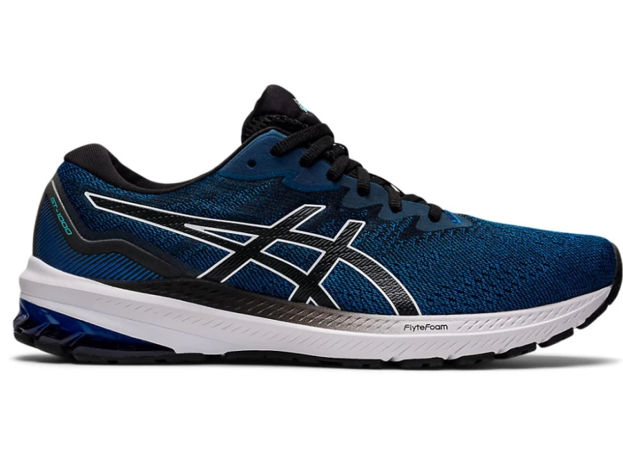 ASICS GT-1000 11 (4E) Running Shoes for Men - Lake Drive/Black