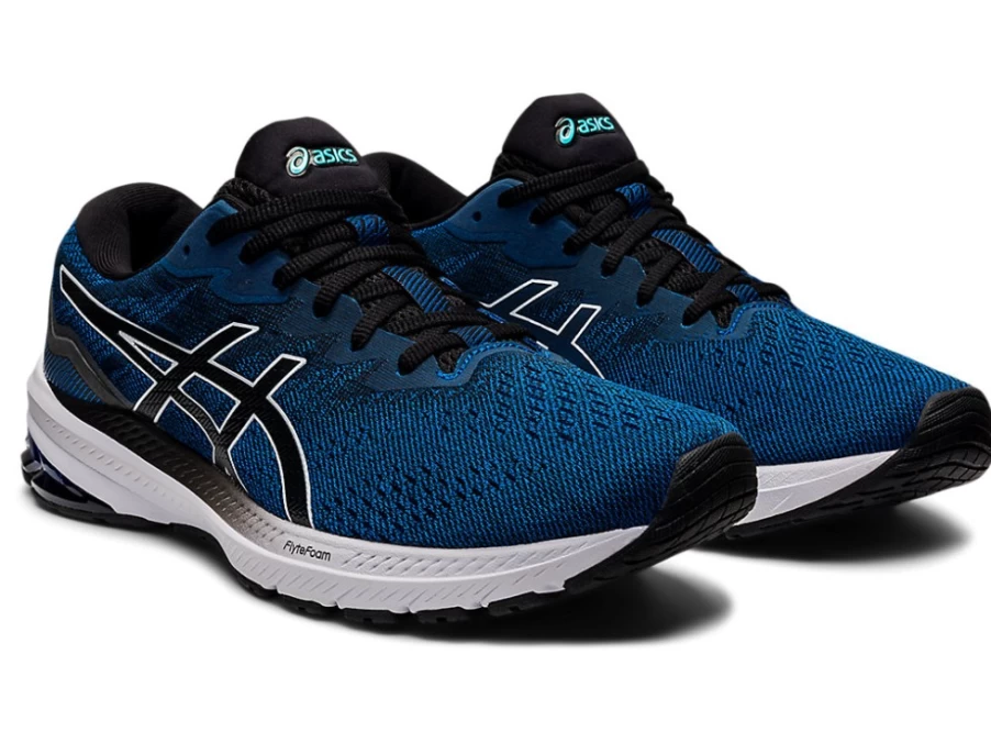 ASICS GT-1000 11 (4E) Running Shoes for Men - Lake Drive/Black