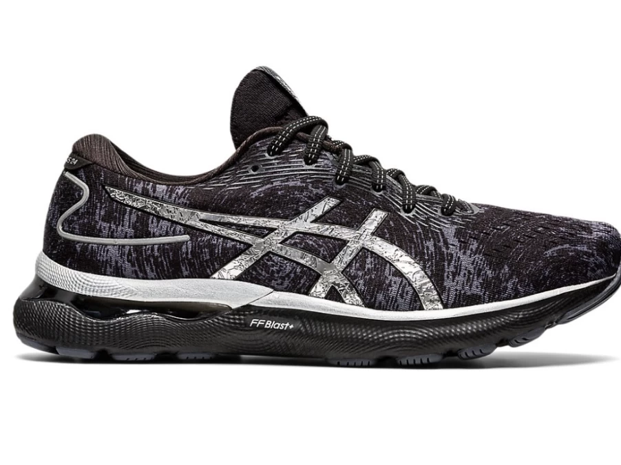 ASICS Men's GEL-NIMBUS 24 Running Shoes - Carrier Grey/Pure Silver - Platinum Edition