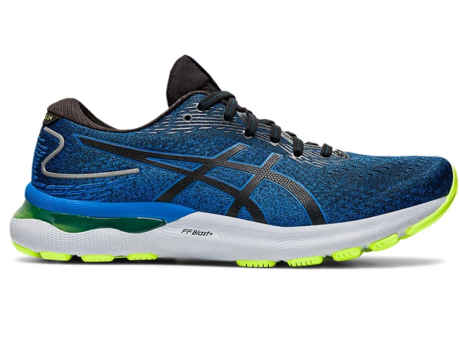 ASICS GEL-NIMBUS 24 Men's Running Shoes - Black/Lake Drive