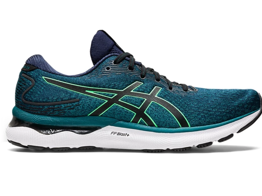 ASICS GEL-NIMBUS 24 Men's Running Shoes - Velvet Pine/New Leaf - Premium Cushioning & Support