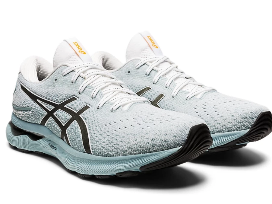 ASICS Men's GEL-NIMBUS 24 Running Shoes - Light Steel/White