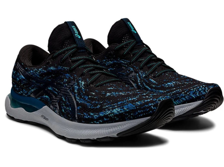 ASICS Men's GEL-NIMBUS 24 Running Shoes - Black/Mako Blue