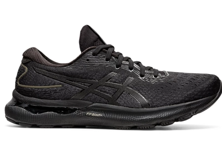ASICS Men's GEL-NIMBUS 24 WIDE Running Shoes - Black/Black