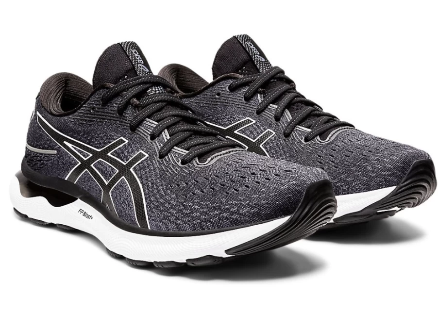 ASICS Men's GEL-NIMBUS 24 Extra Wide Running Shoes - Black/White
