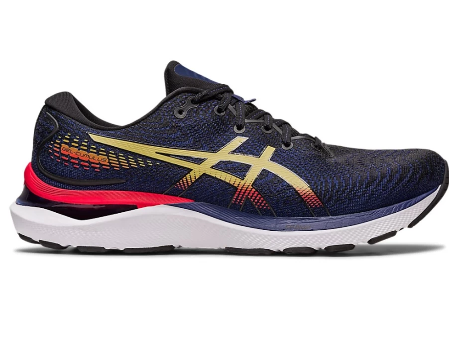 ASICS GEL-CUMULUS 24 Men's Running Shoes - Black/Olive Oil - Cushioned Road Trainers