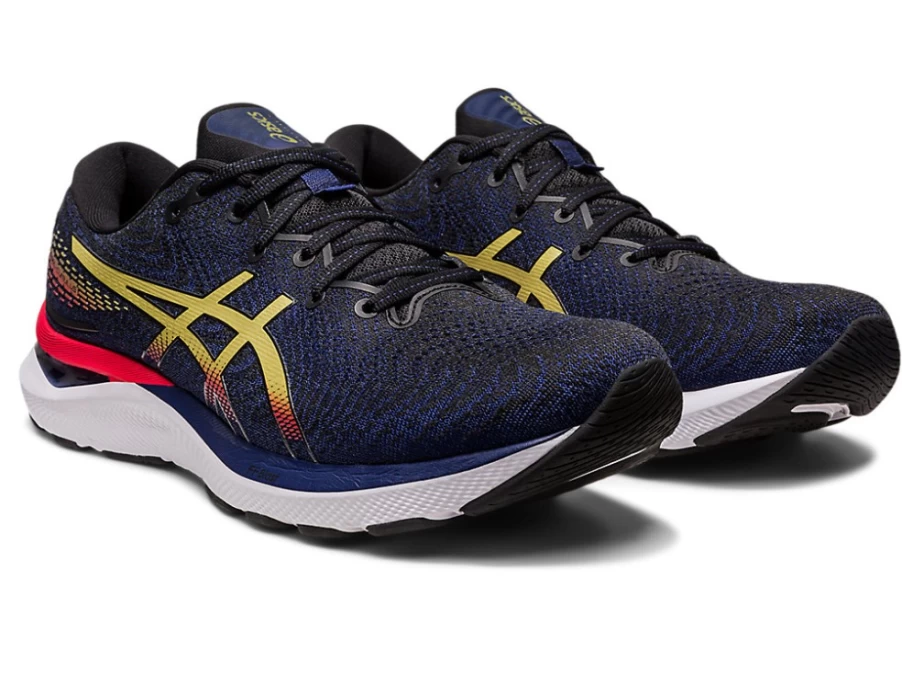 ASICS GEL-CUMULUS 24 Men's Running Shoes - Black/Olive Oil - Cushioned Road Trainers