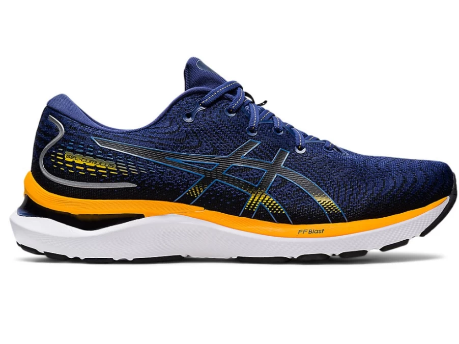 ASICS GEL-CUMULUS 24 Men's Running Shoes - Deep Ocean/Amber | Cushioned Support for Road Running