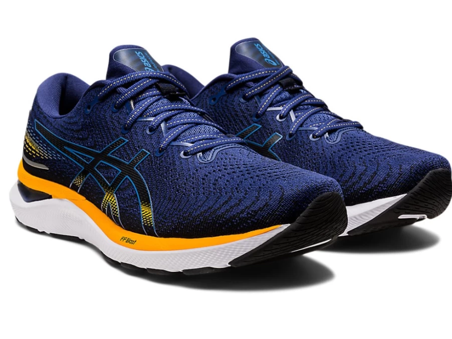ASICS GEL-CUMULUS 24 Men's Running Shoes - Deep Ocean/Amber | Cushioned Support for Road Running