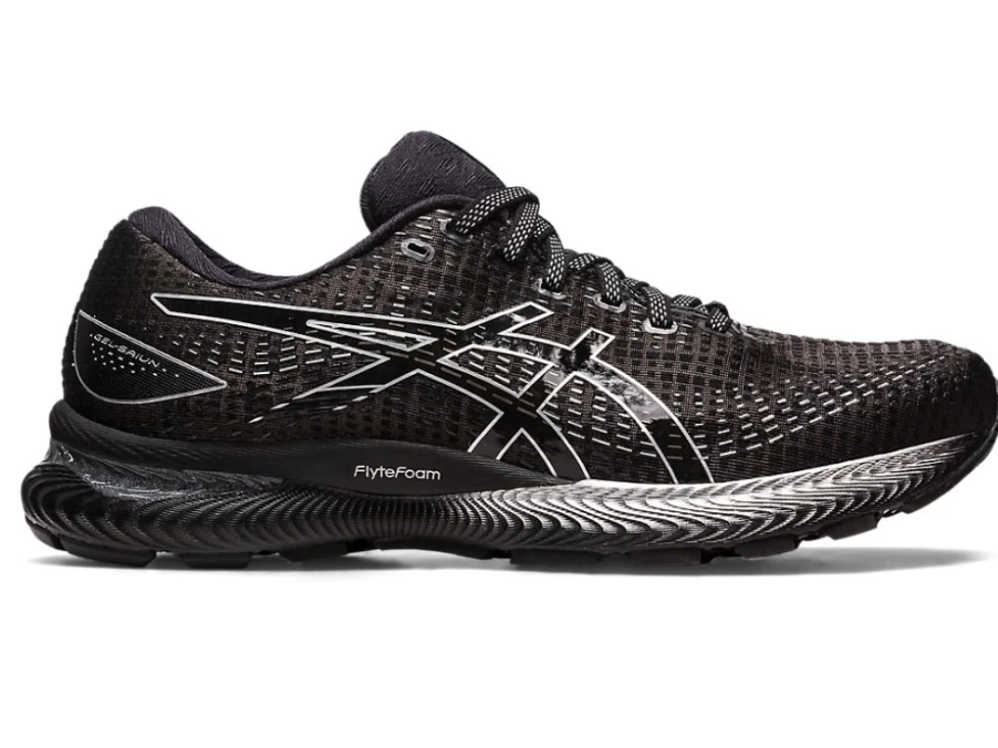 ASICS GEL-SAIUN Men's Running Shoes - Black/Pure Silver