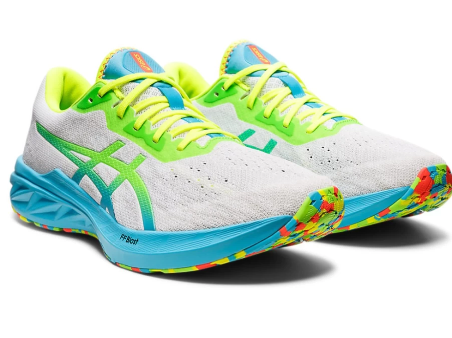 ASICS DYNABLAST 2 Men's Running Shoes - White/Green Gecko